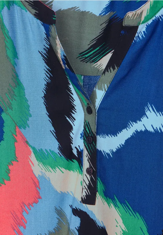 Chemisier imprimé deep blue