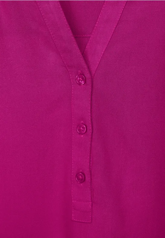 Viskose Bluse in Unifarbe cool pink