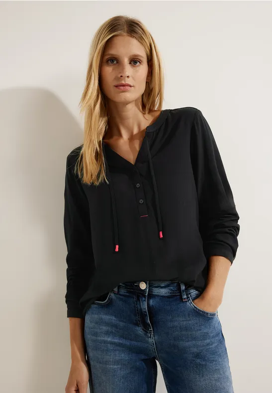 Bluse in Tunikastyle Black