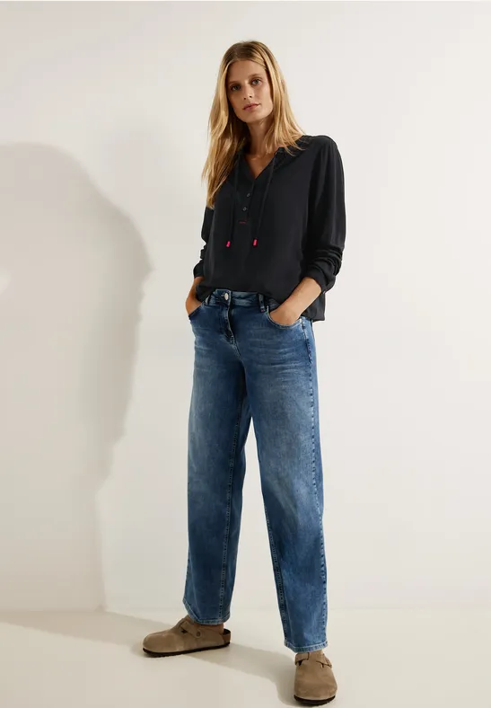 Bluse in Tunikastyle Black