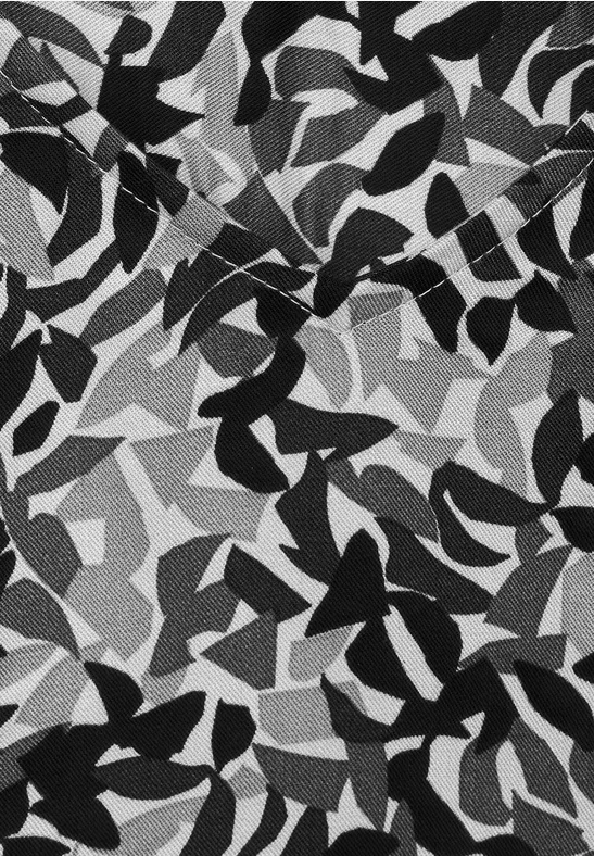Chemisier à imprimé minimaliste carbon grey