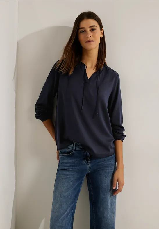 Viscose tuniekblouse night sky blue