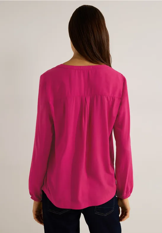 Chemisier tunique en viscose cosy coral