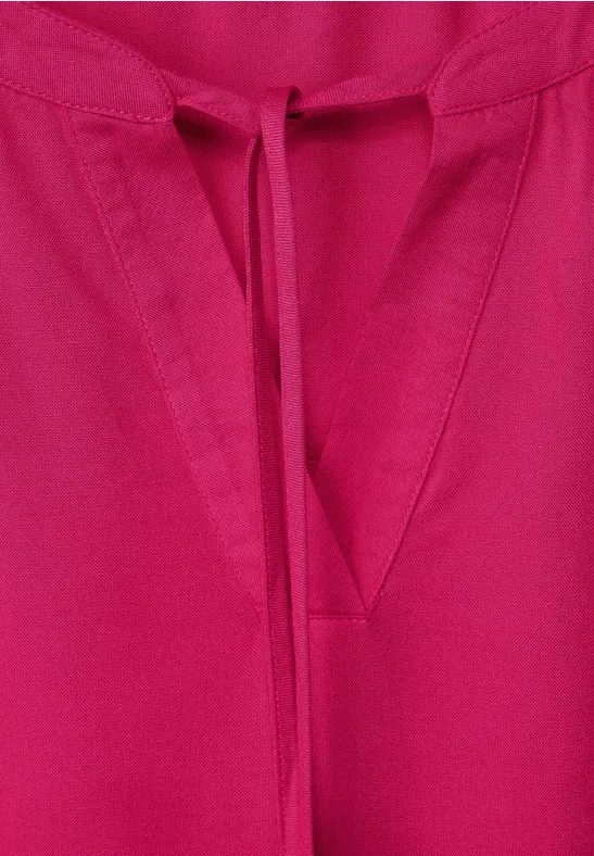 Chemisier tunique en viscose cosy coral