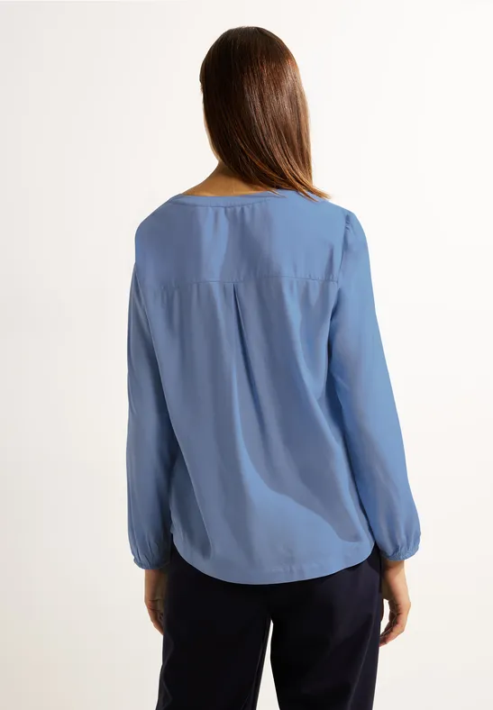 Chemisier tunique en viscose real blue