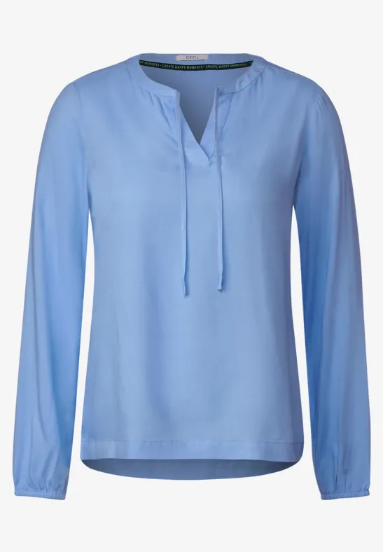 Chemisier tunique en viscose real blue
