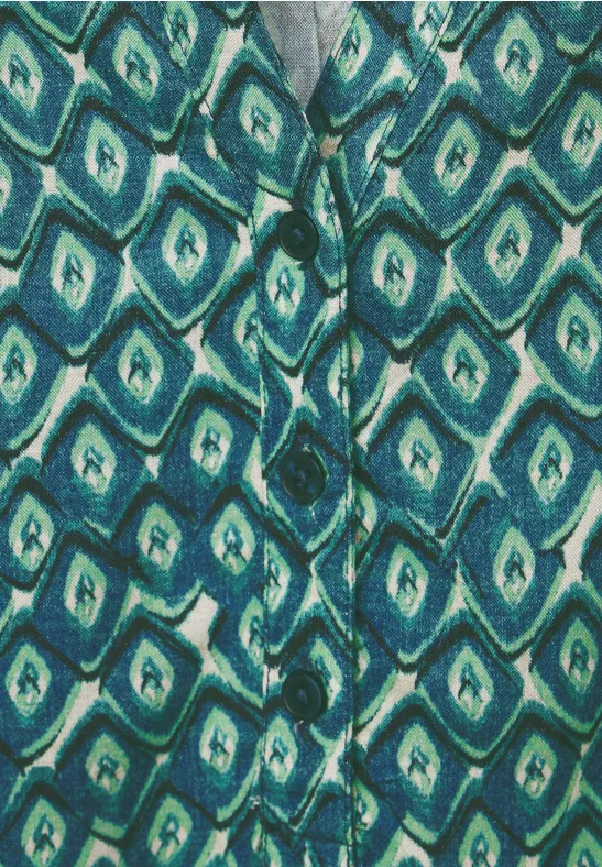 Alloverprint Bluse easy green