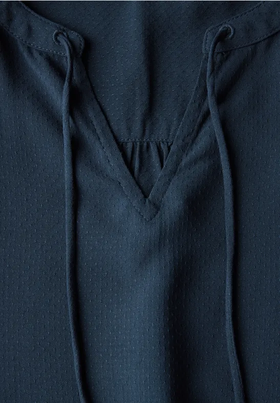 Tunika in Unifarbe dark petrol blue
