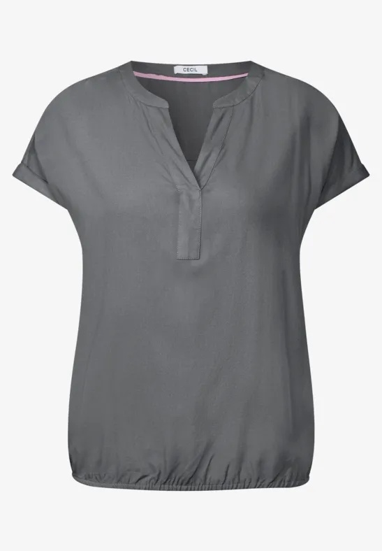 Blouse en couleur unie graphite light grey