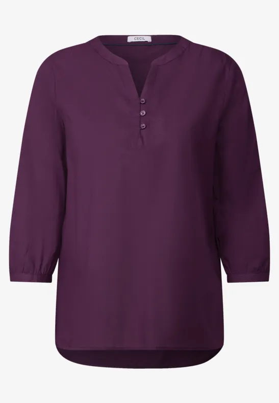 Leichte Tunika deep berry
