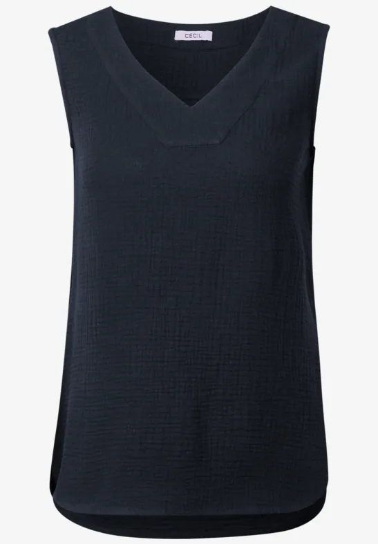 Mousseline blouse top universal blue