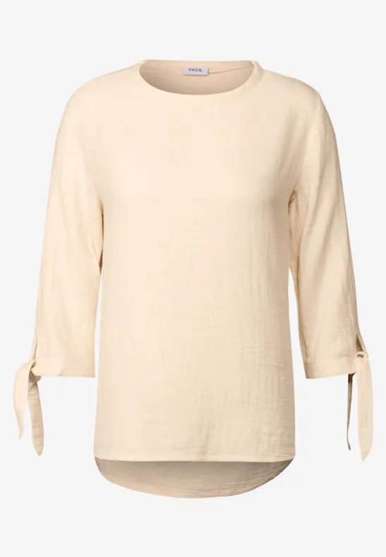 Mousseline blouse pearl beige