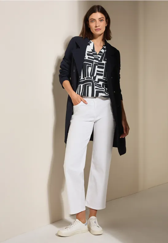 Blouse à motifs structurés universal blue
