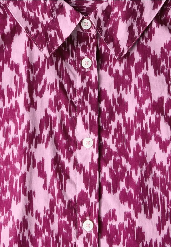 Bluse mit Minimal Print cherry blossom pink