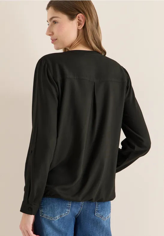 Blouse en couleur unie raw khaki