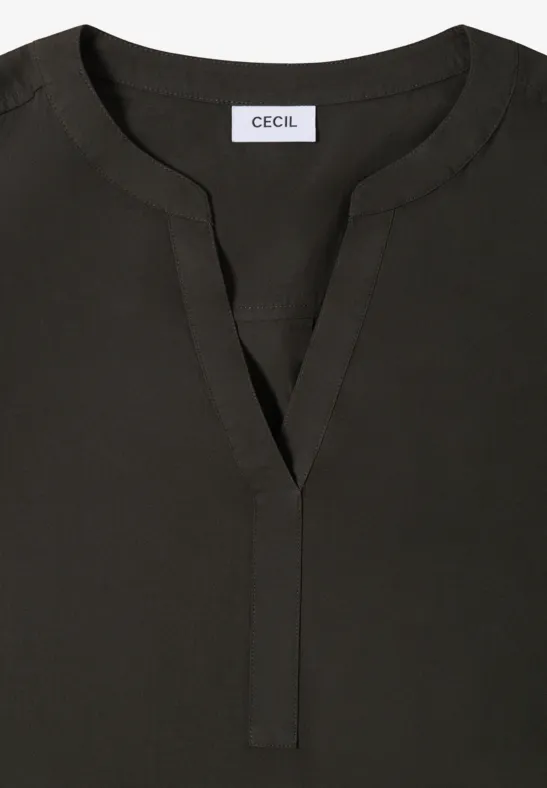 Blouse en couleur unie raw khaki