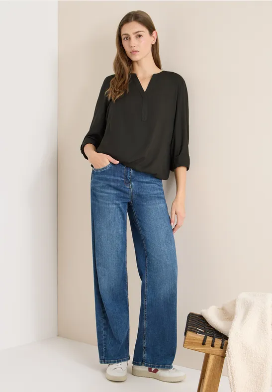 Blouse en couleur unie raw khaki