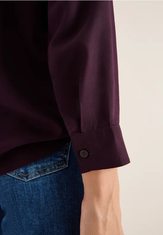 Chemisier en couleur unie eggplant red