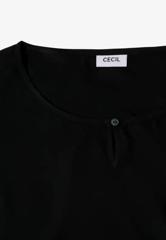 Bluse in Unifarbe Black