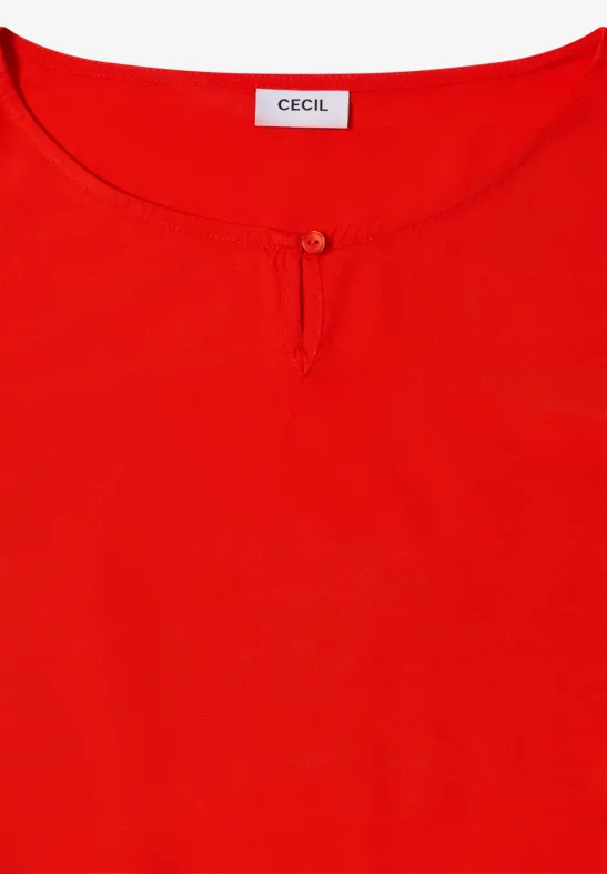 Bluse in Unifarbe pumkin orange