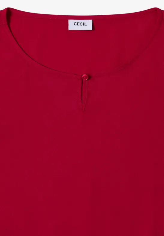 Blouse in effen kleur beaujolais red