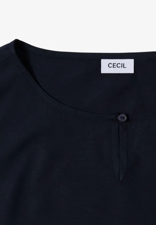 Blouse in effen kleur urban dark blue