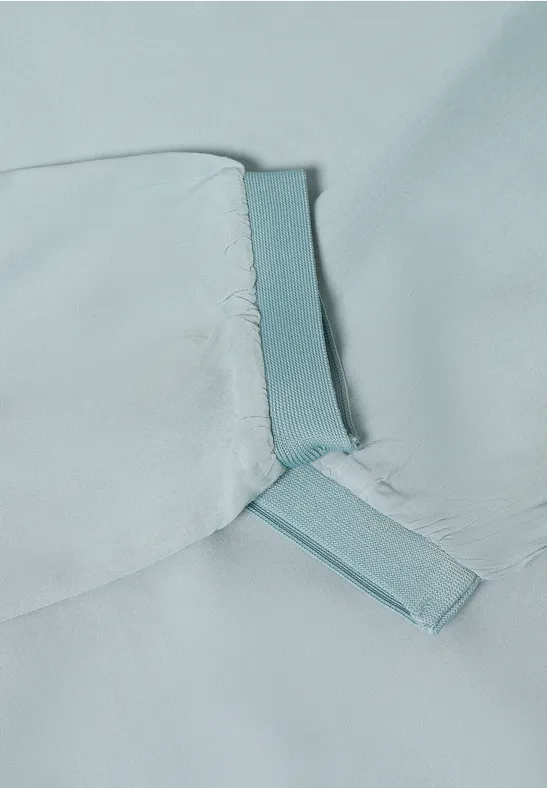 Blouse in effen kleur light mint blue