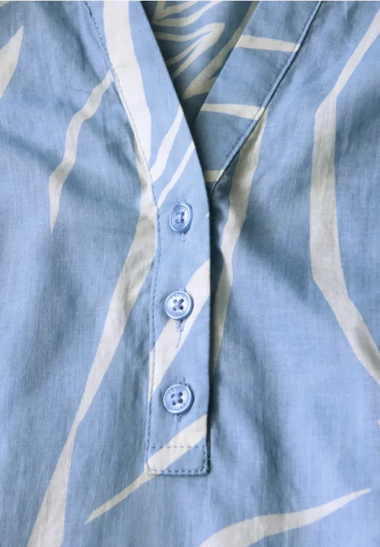 Blouse à imprimé mixte deep pastel blue