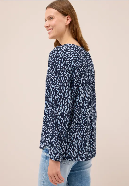 Gemusterte Tunika urban dark blue