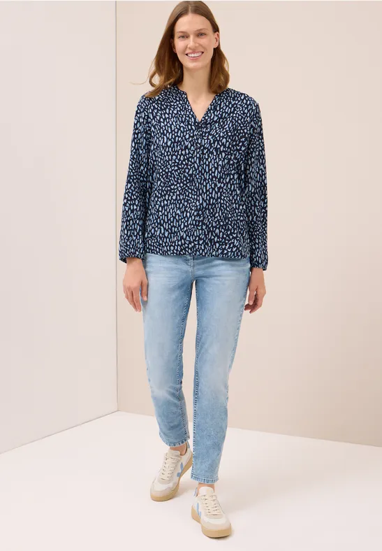 Gemusterte Tunika urban dark blue
