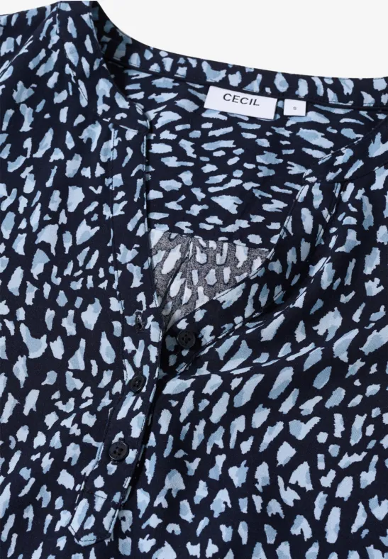 Gemusterte Tunika urban dark blue