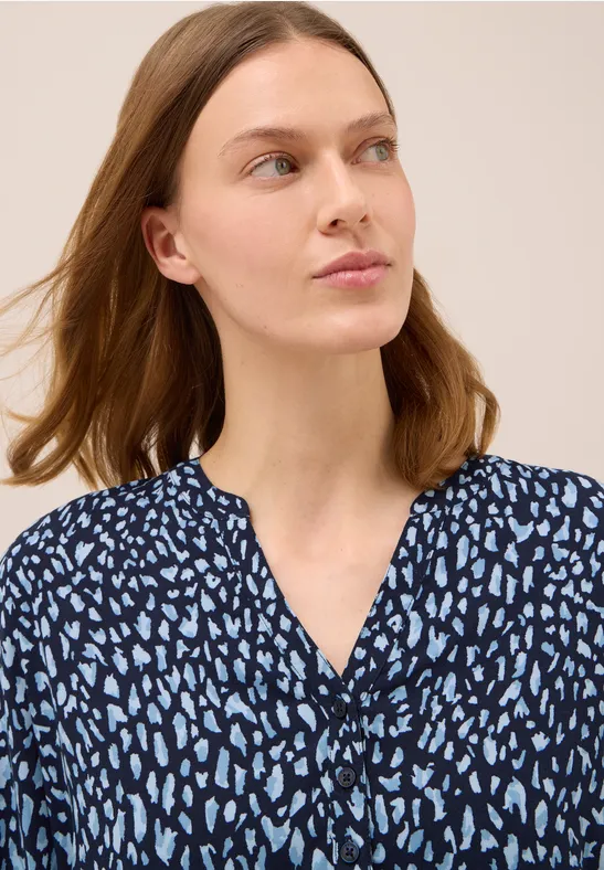 Gemusterte Tunika urban dark blue