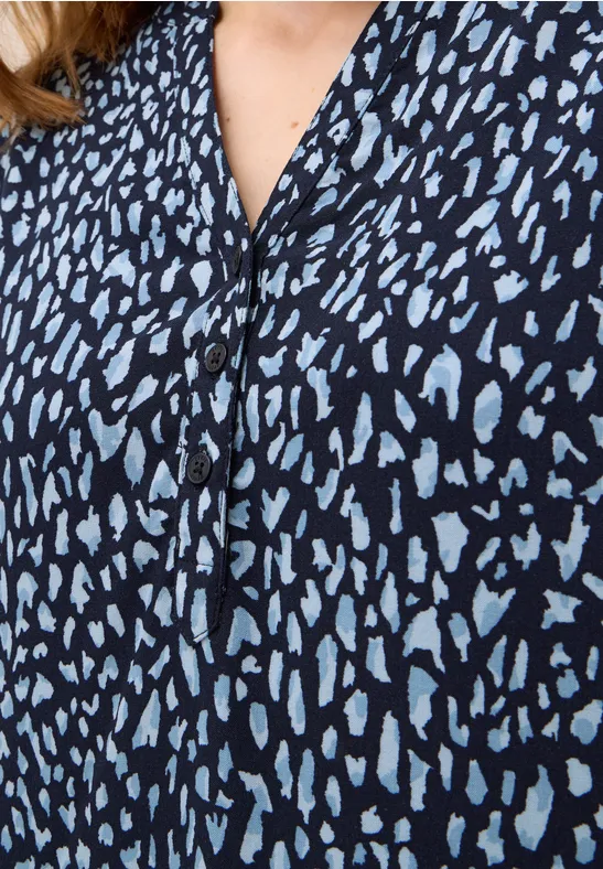 Gemusterte Tunika urban dark blue