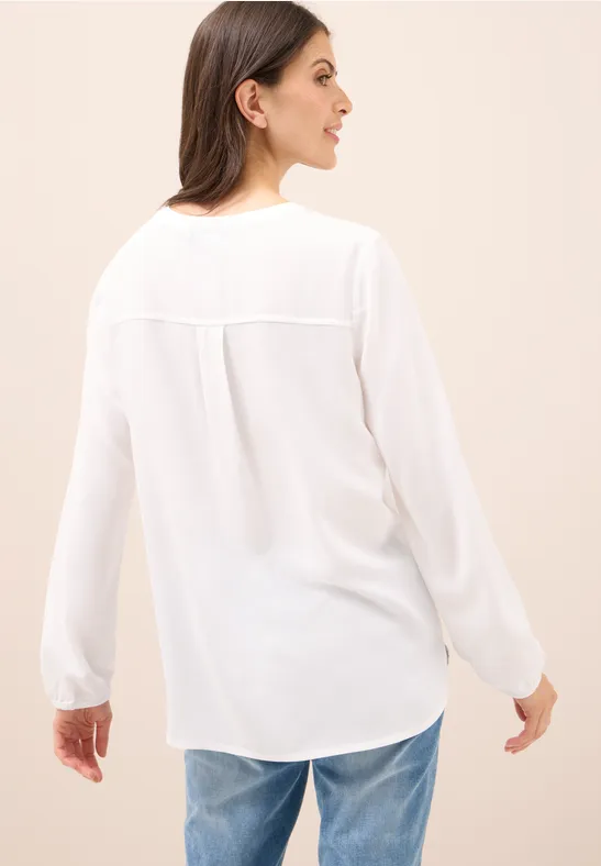 Tunika in Unifarbe vanilla white