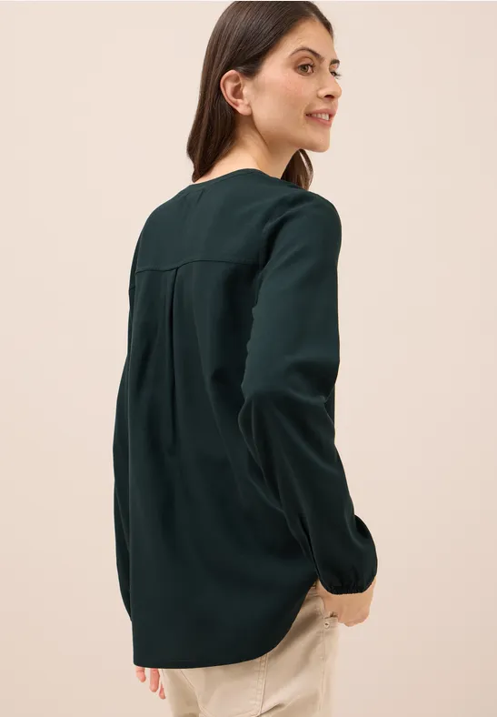 Tuniek in effen kleur ink green