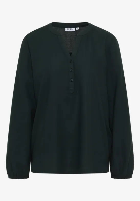 Tuniek in effen kleur ink green