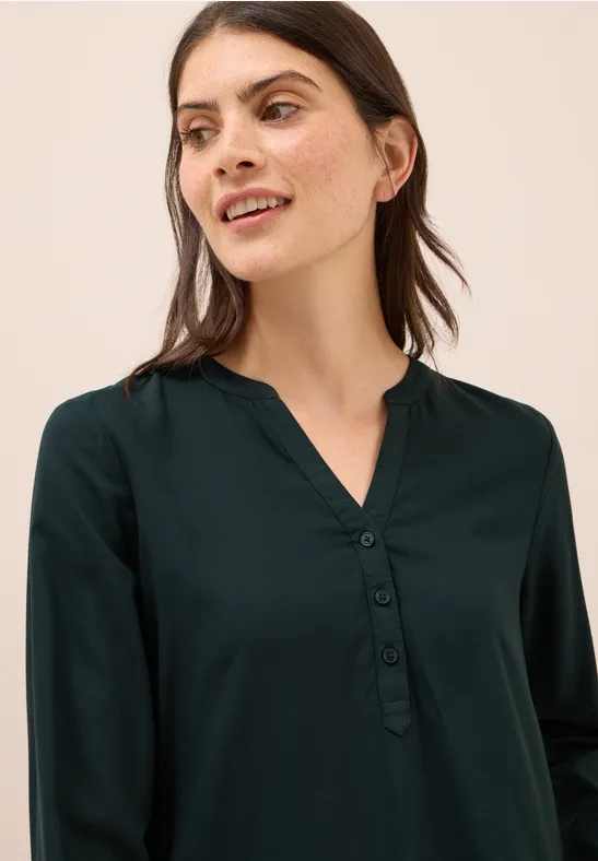 Tuniek in effen kleur ink green