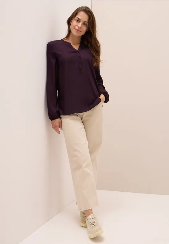 Tunique en couleur unie eggplant red