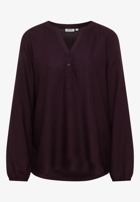 Tunique en couleur unie eggplant red