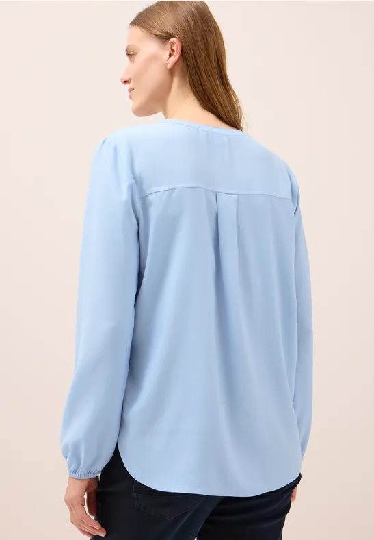 Tunika in Unifarbe mountain blue