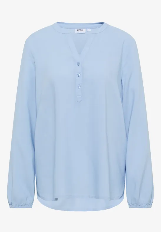 Tunika in Unifarbe mountain blue