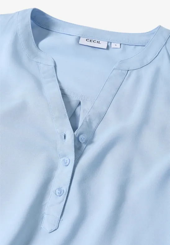 Tunika in Unifarbe mountain blue