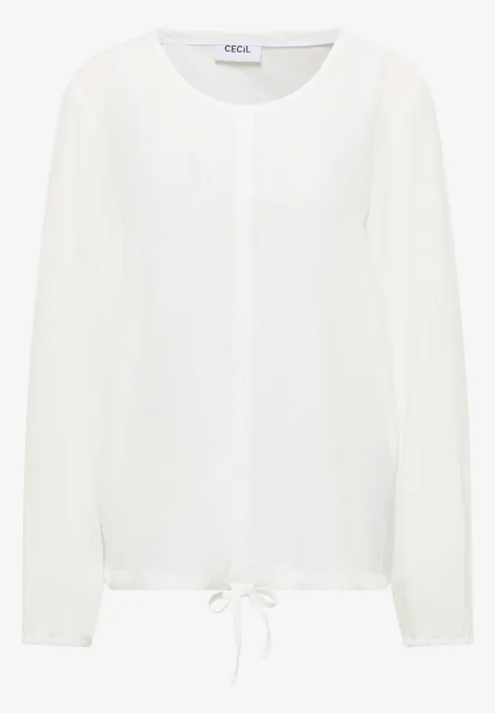 Bluse mit Tunnelzug White