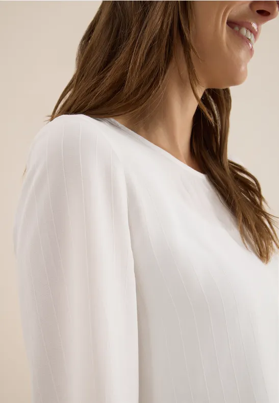 Bluse mit Tunnelzug White