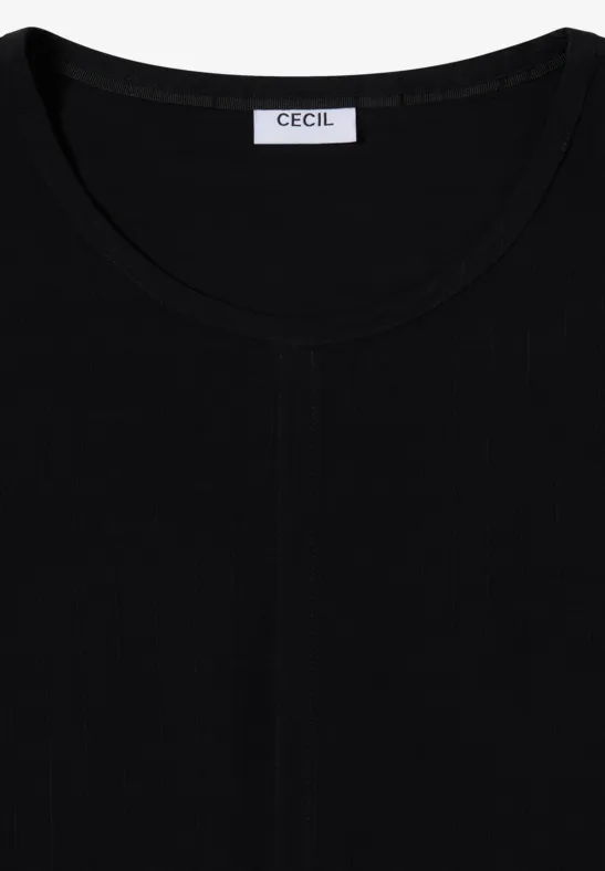 Blouse avec cordon de serrage Black