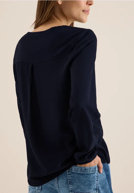 Bluse mit Tunnelzug urban dark blue