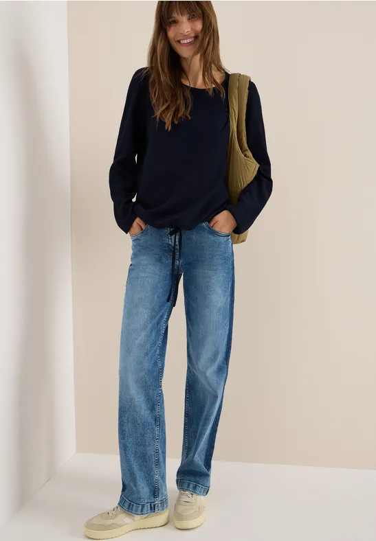 Bluse mit Tunnelzug urban dark blue