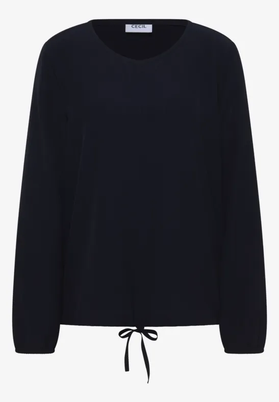 Bluse mit Tunnelzug urban dark blue