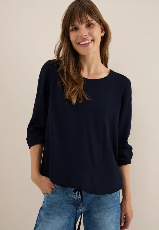 Bluse mit Tunnelzug urban dark blue