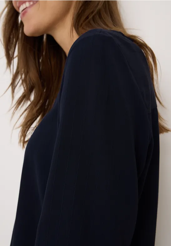 Bluse mit Tunnelzug urban dark blue